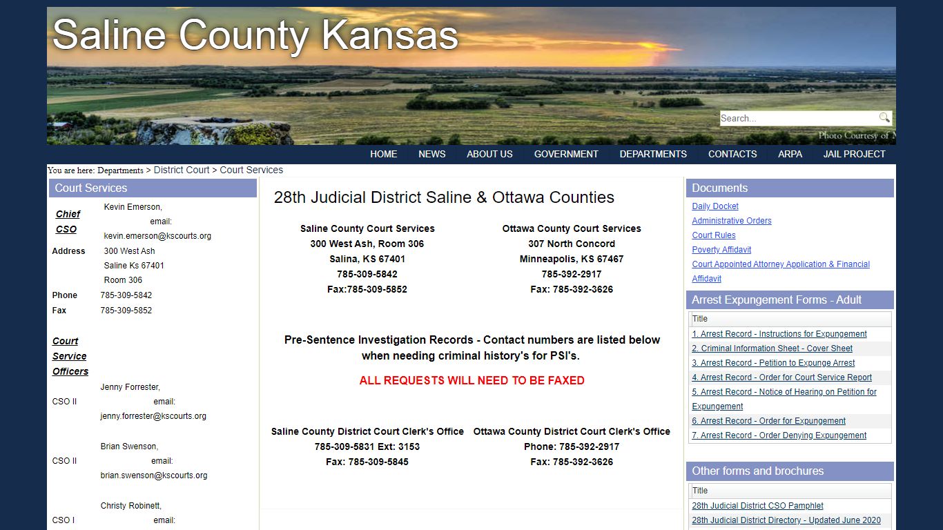 Court Services - Saline County, Kansas